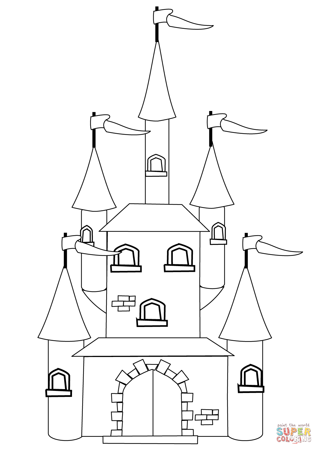 Fairytale Castle Coloring Page Free Printable Coloring Pages For Kids Fairytale Castle Coloring Page Free Printable Coloring Pages For Kids