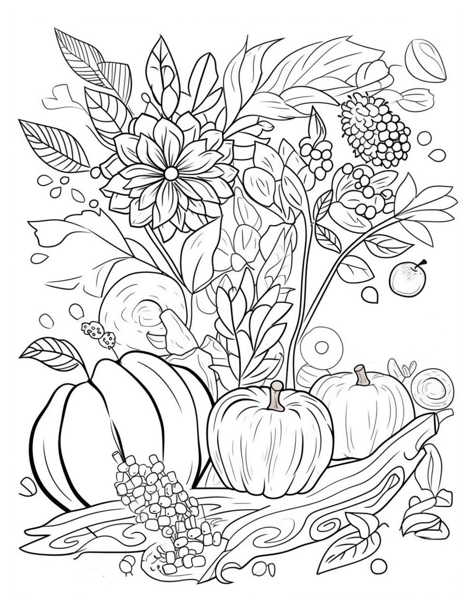 Fall Coloring Pages Thanksgiving Coloring Pages Fall Vrogue co