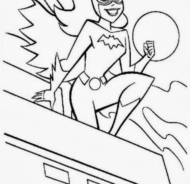 Female Superhero Coloring Pages Coloring Home