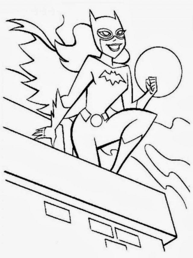 Female Superhero Coloring Pages Coloring Home