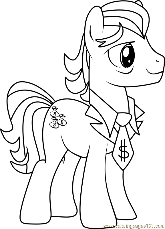Filthy Rich Coloring Page For Kids Free My Little Pony Friendship Filthy Rich Coloring Page For Kids Free My Little Pony Friendship
