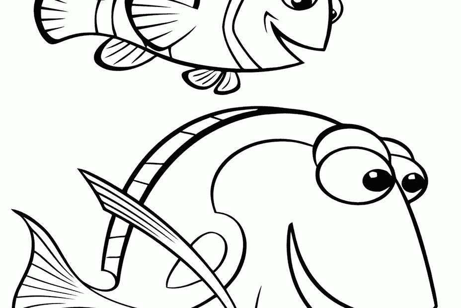 Finding Nemo Dory Coloring Pages Coloring Home