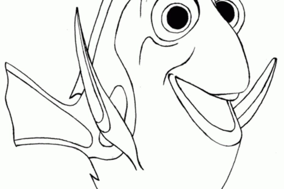 Finding Nemo Dory Coloring Pages Coloring Home