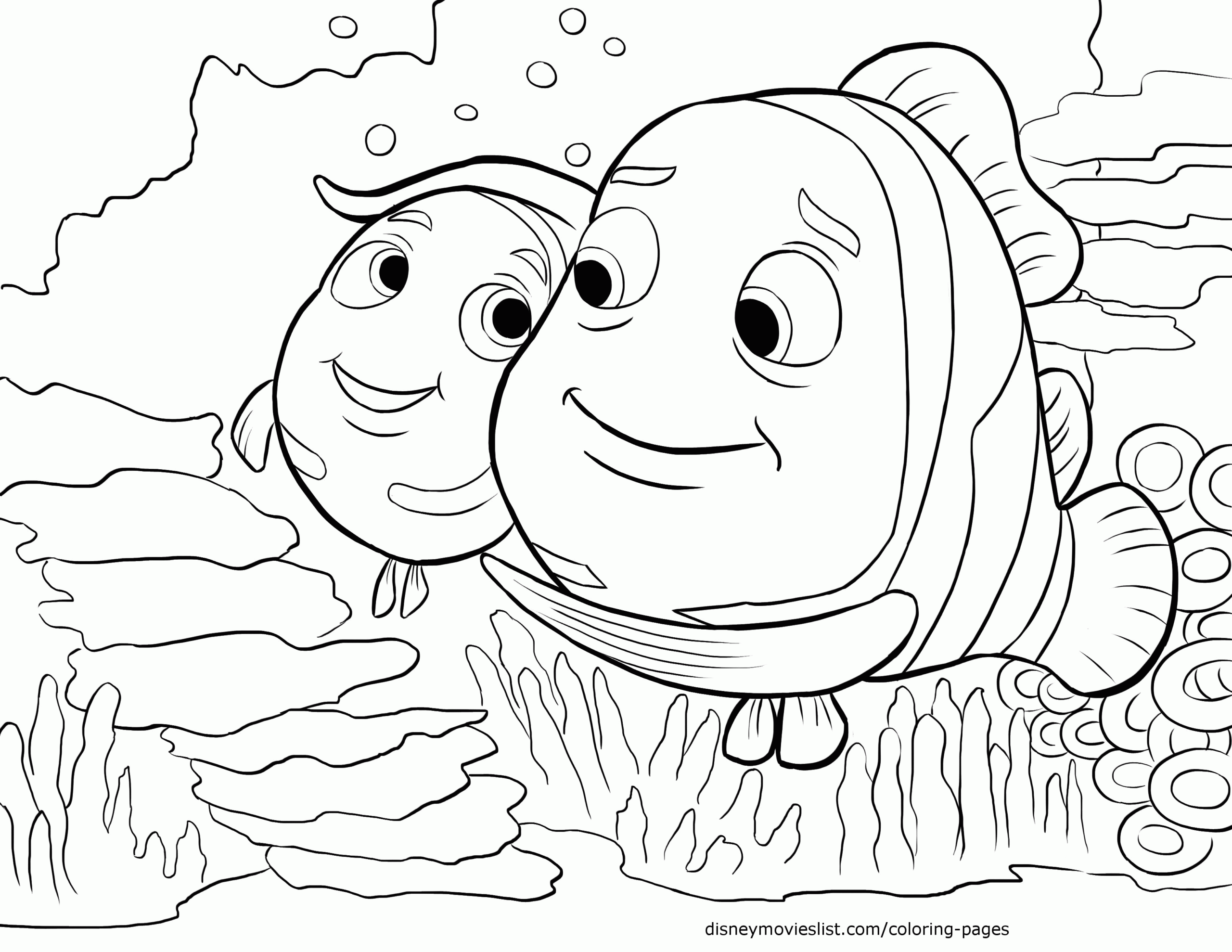 Finding Nemo Shark Coloring Pages
