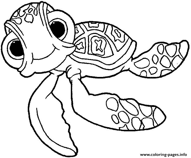 Finding Nemo Squirt Coloring Page Printable