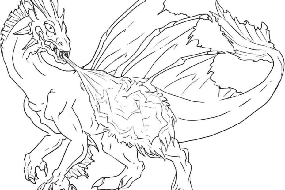 Fire Dragon Coloring Pages Coloring Home