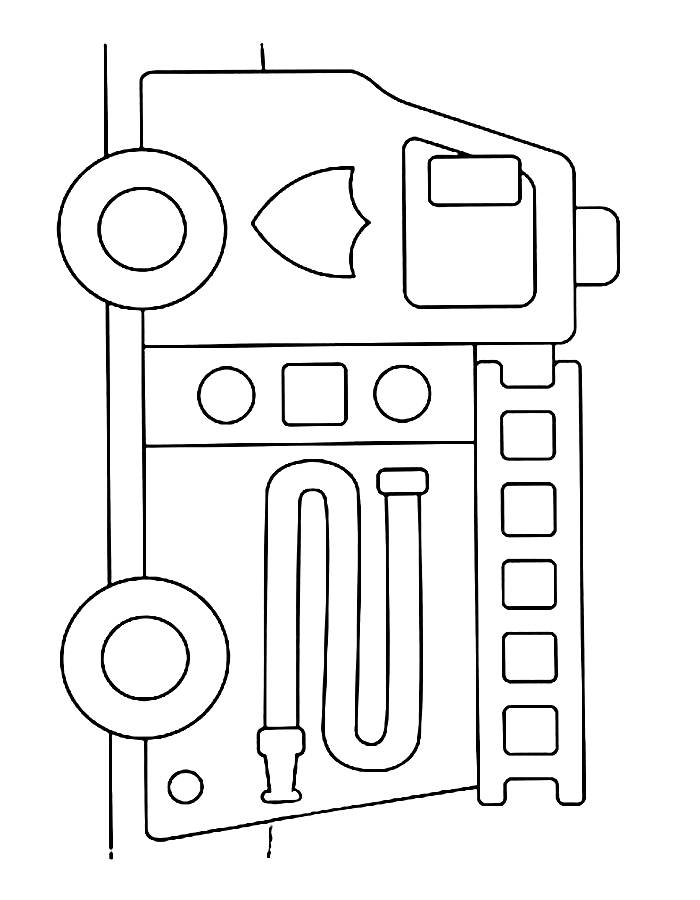 Fire Truck Printable Coloring Page