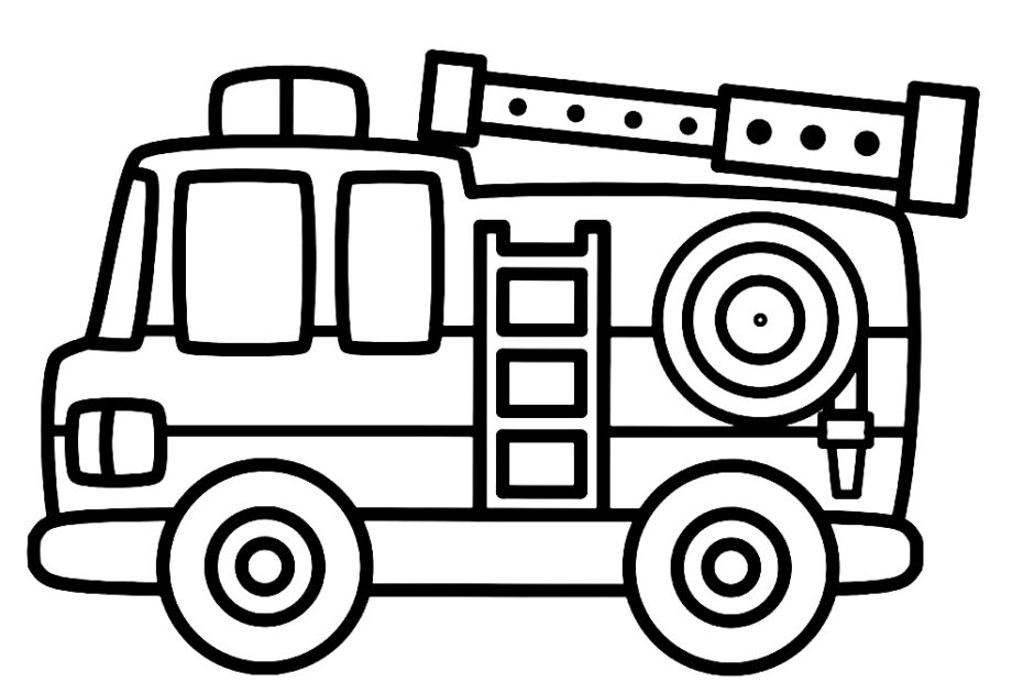 Fire Truck Printable Coloring Pages Printable edu pe