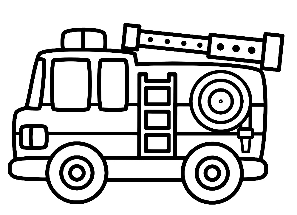 Fire Truck Printable Coloring Pages Printable edu pe