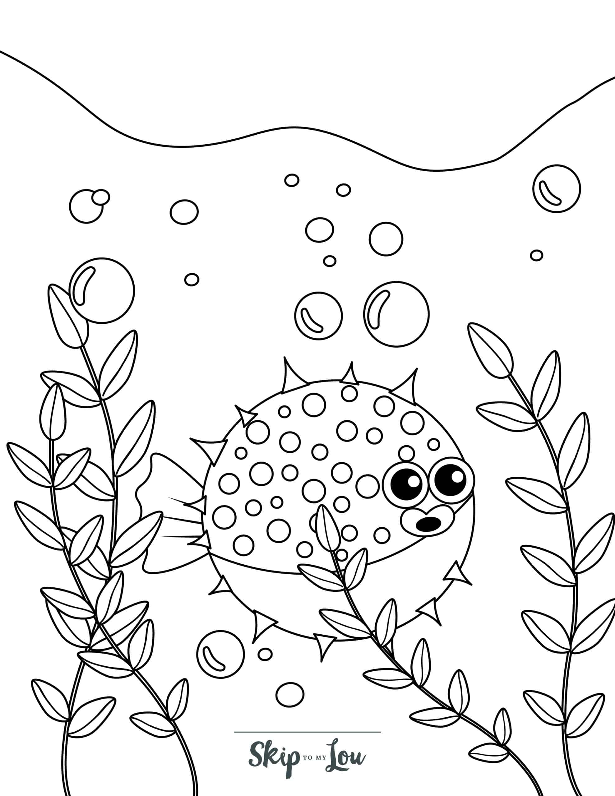 free printable fish coloring sheets