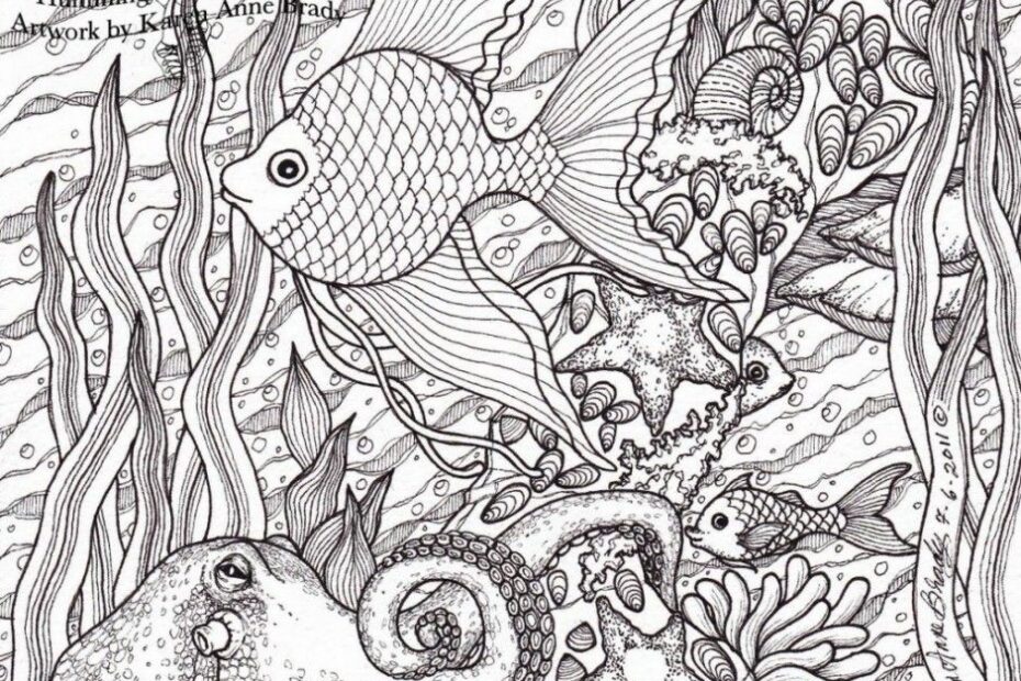 Fish On Aquarium Free Printable Detailed Coloring Pages Coloring Home
