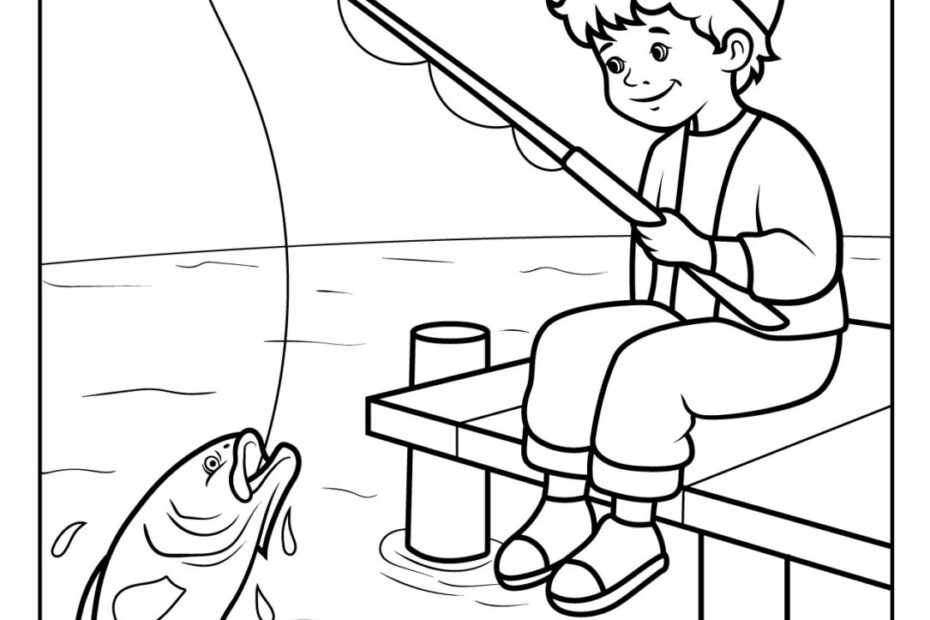 Fishing Coloring Pages Free Printable PDFs WakeTheKids