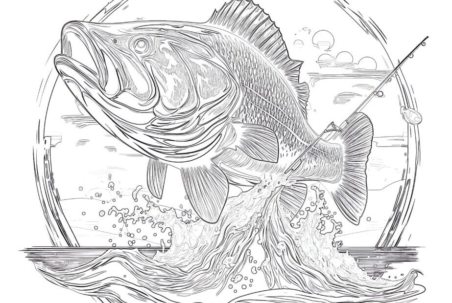 Fishing Coloring Pages Printable Coloring Pages Mimi Panda