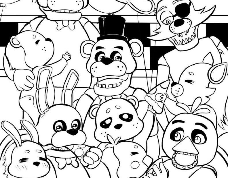 Five Nights At Freddy 39 s Coloring Pages Five Nights At 52 OFF