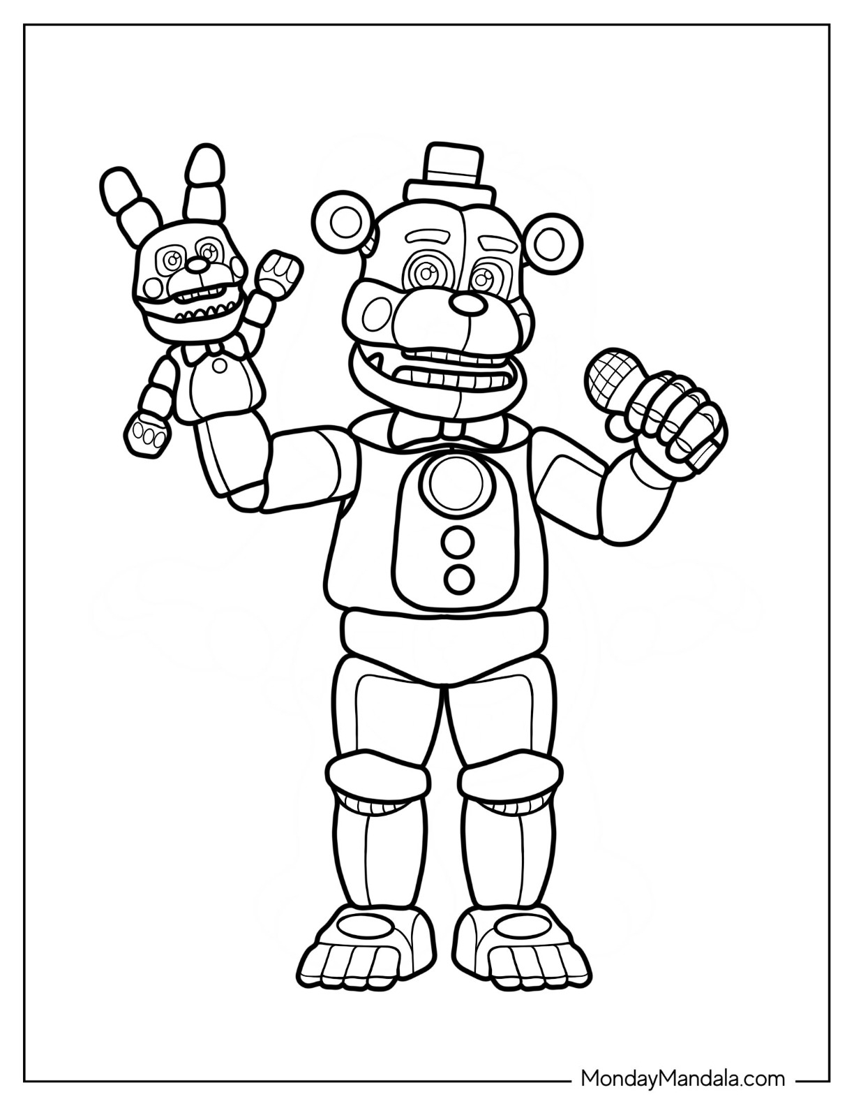 Five Nights At Freddy 39 s Security Breach Coloring Pages Coloring Nation Five Nights At Freddy 39 s Security Breach Coloring Pages Coloring Nation