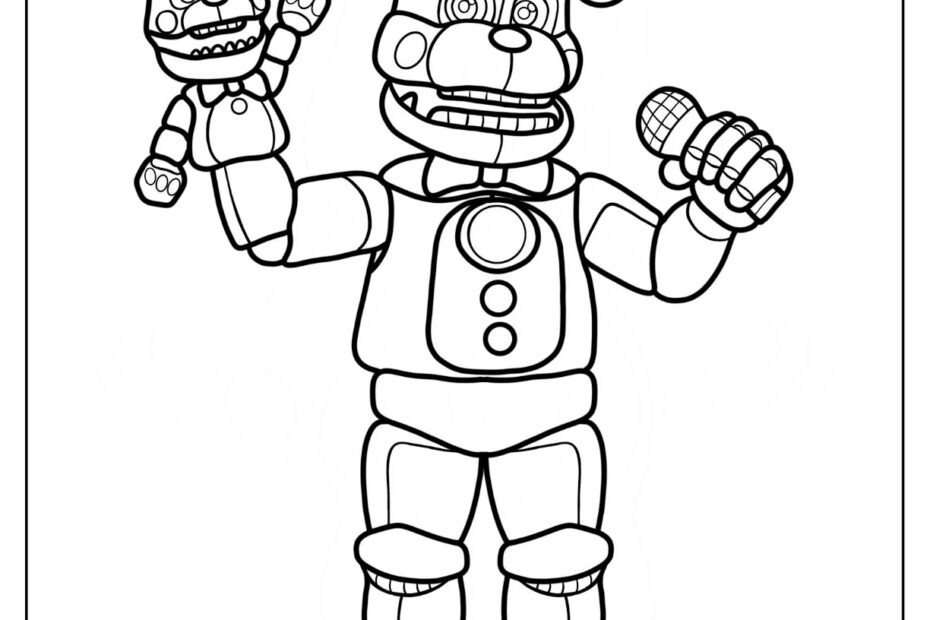 Five Nights At Freddy 39 s Security Breach Coloring Pages Coloring Nation