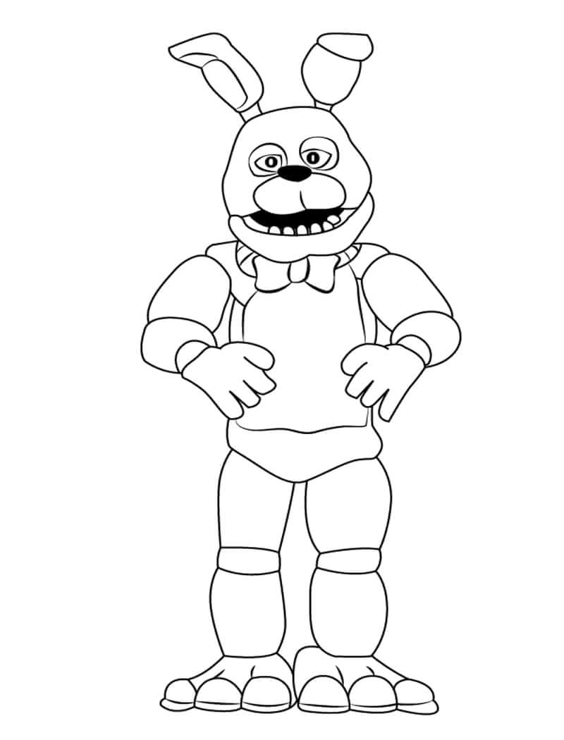 Five Nights Freddy Coloring Pages