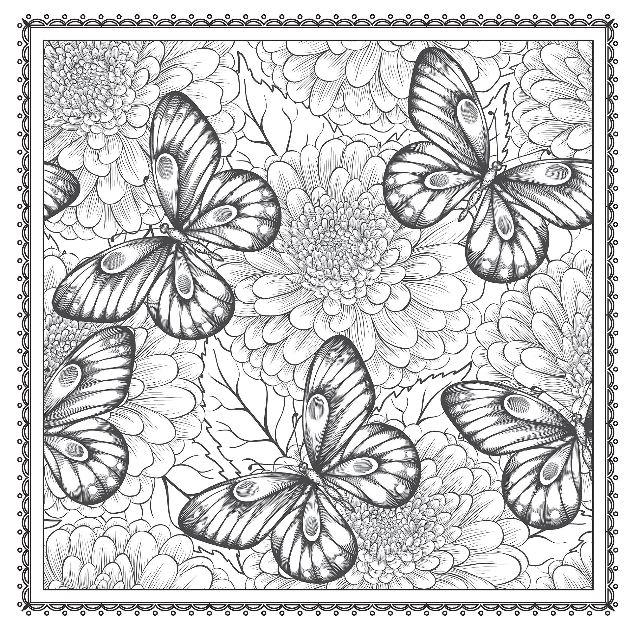 Floral Coloring Pages Floral Coloring Pages