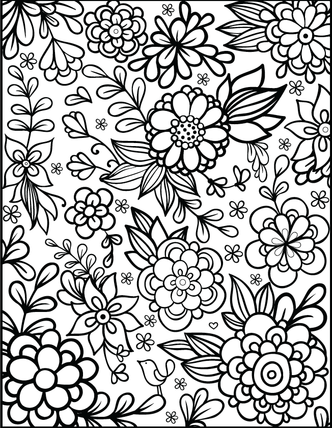 Flower Color Sheets Printables