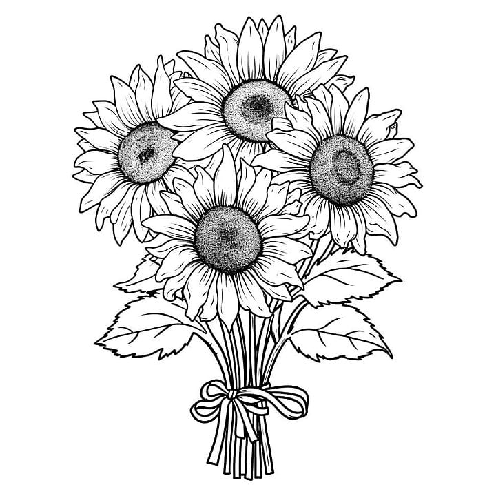 free flower coloring pages printable