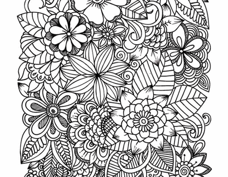 Flower Coloring Pages Coloring Pages For Teenagers Coloring Pages