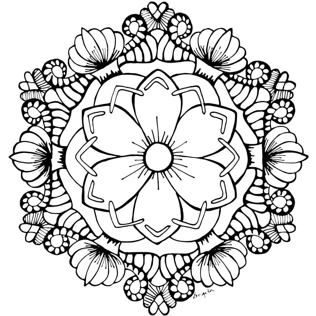 monday mandala free coloring pages to print