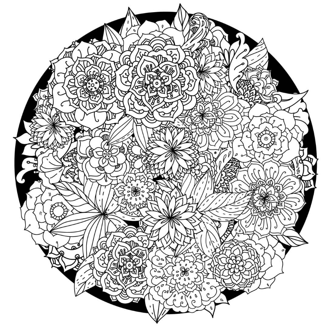 Flower Mandala Coloring Pages Printable Coloring Pages FREE Flower Mandala Coloring Pages Printable Coloring Pages FREE