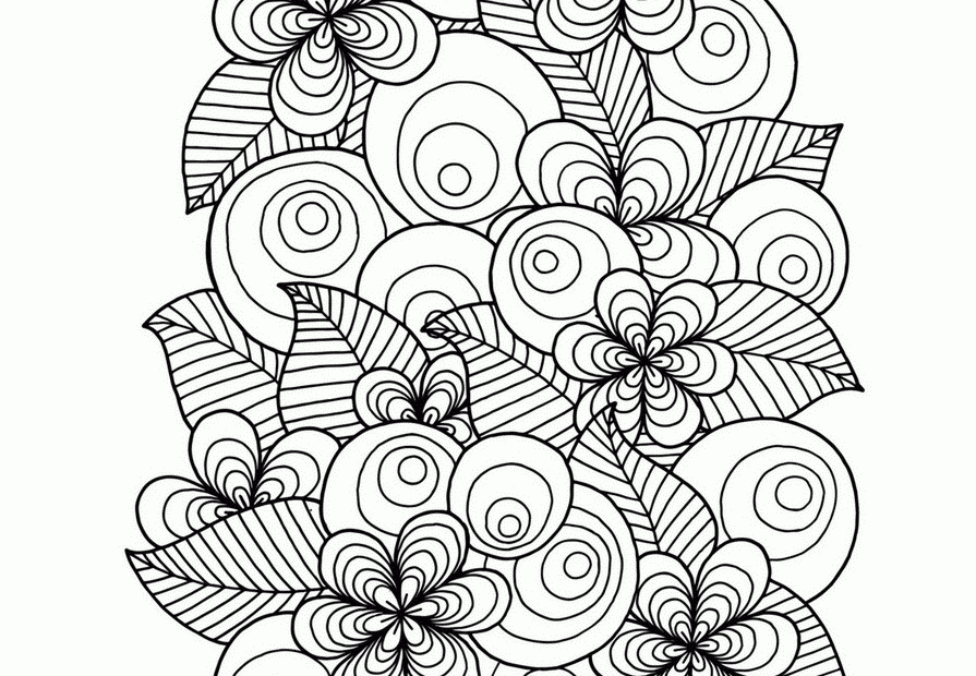 Flowers Coloring Sheets Free Printable For Adults COLORING PAGES