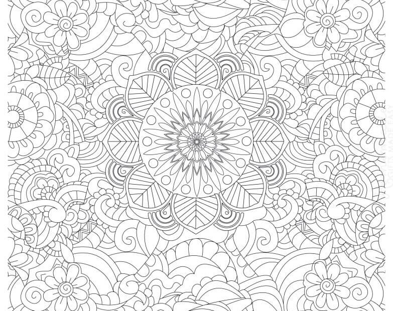 Flowers Finished Coloring Pages For Adults Unwind And Explore Your