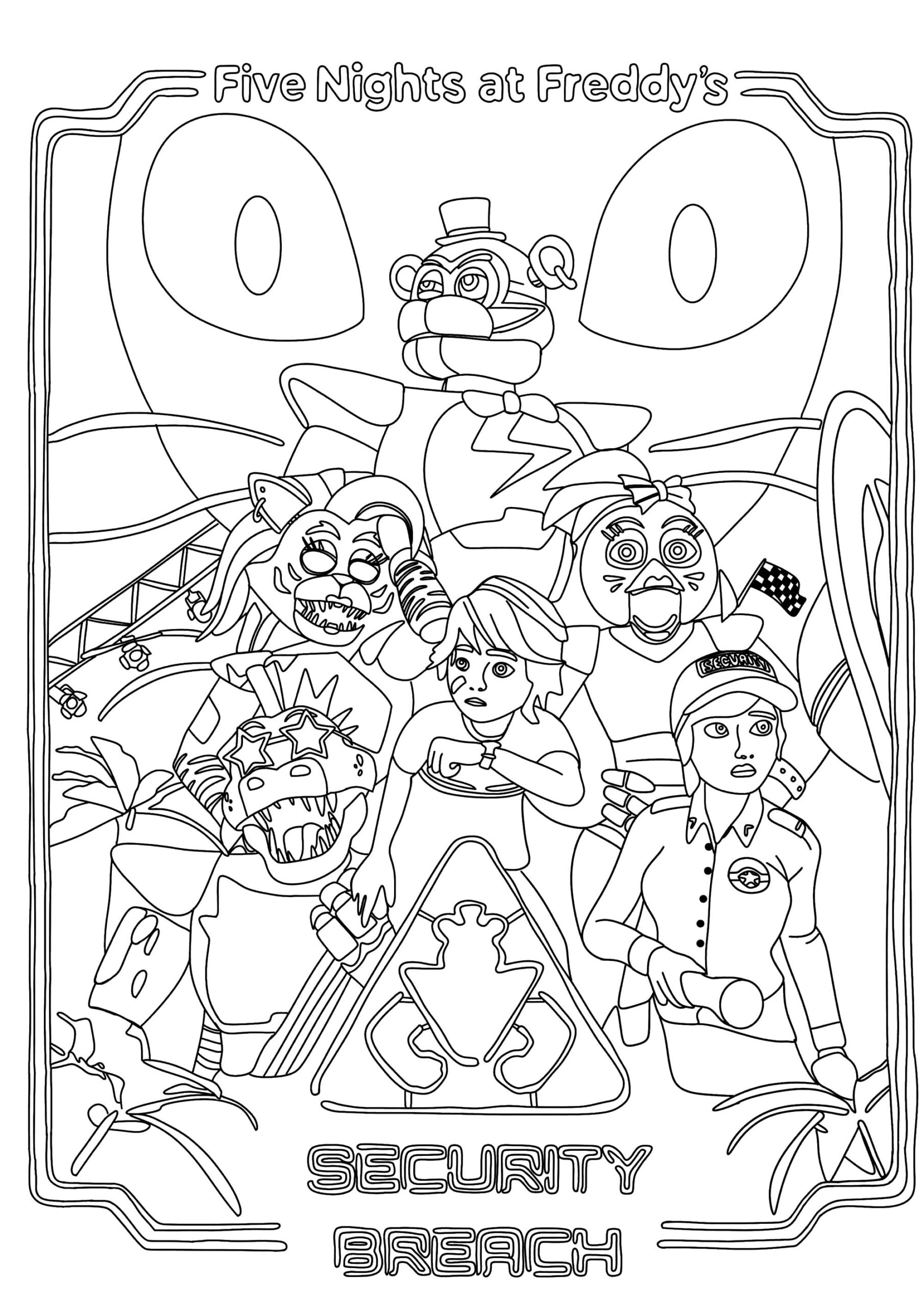 fnaf scary coloring pages pdf fnaf scary coloring pages pdf