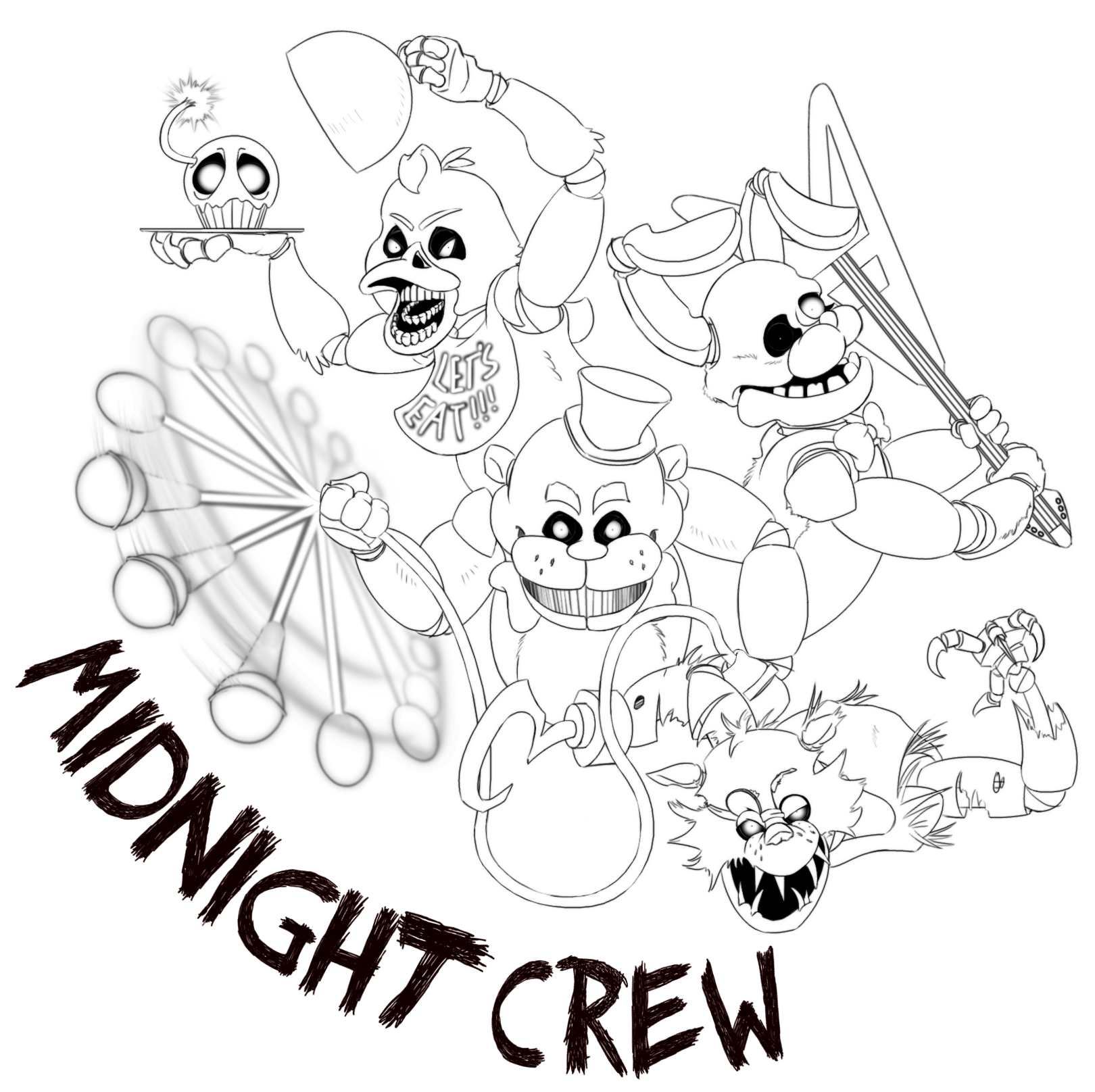 FNaF free printable coloring pages