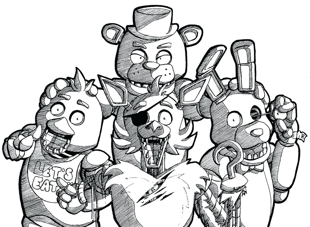 Fnaf Printable Coloring Pages
