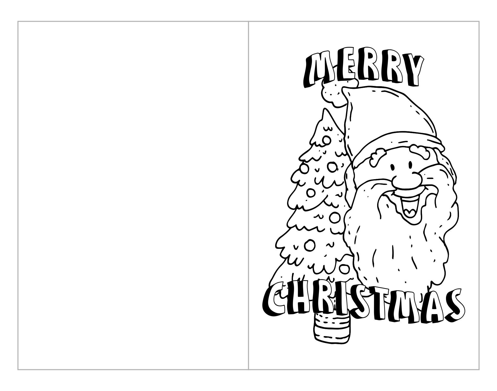 Foldable Coloring Christmas Cards 15 Free PDF Printables Printablee Foldable Coloring Christmas Cards 15 Free PDF Printables Printablee
