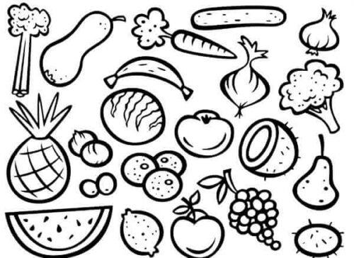 Food Coloring Pages Turkau Food Coloring Pages Turkau