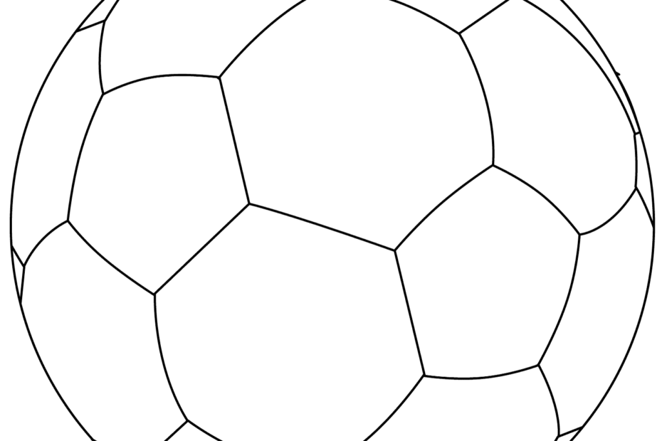 Football Ball Soccer Coloring Page Printable