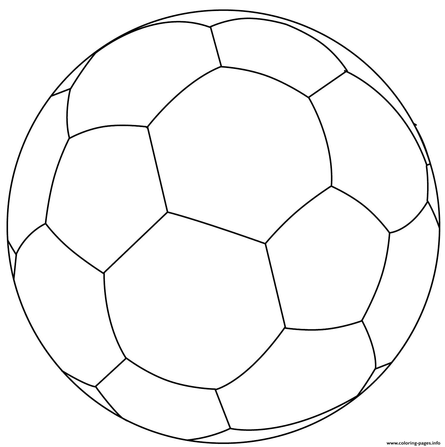 Football Ball Soccer Coloring Page Printable Football Ball Soccer Coloring Page Printable