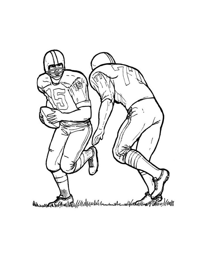 Football Coloring Pages Free Printable PDF 