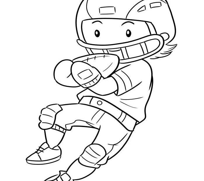 Football Coloring Pages Free Printable PDF