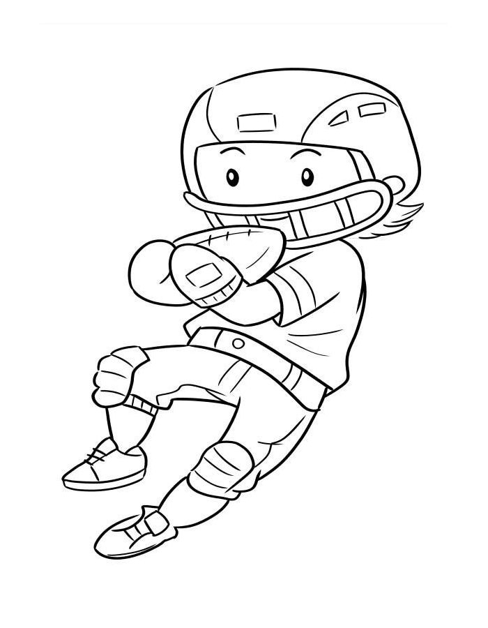 Football Coloring Pages Free Printable PDF 