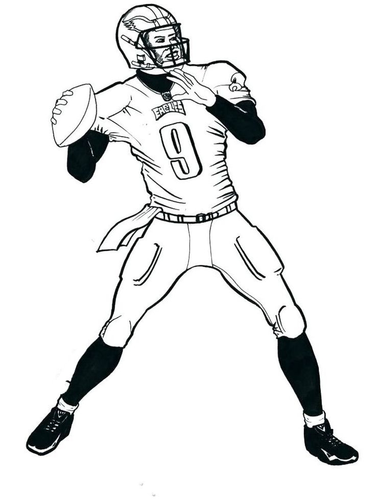 Football Coloring Pages Free Printable
