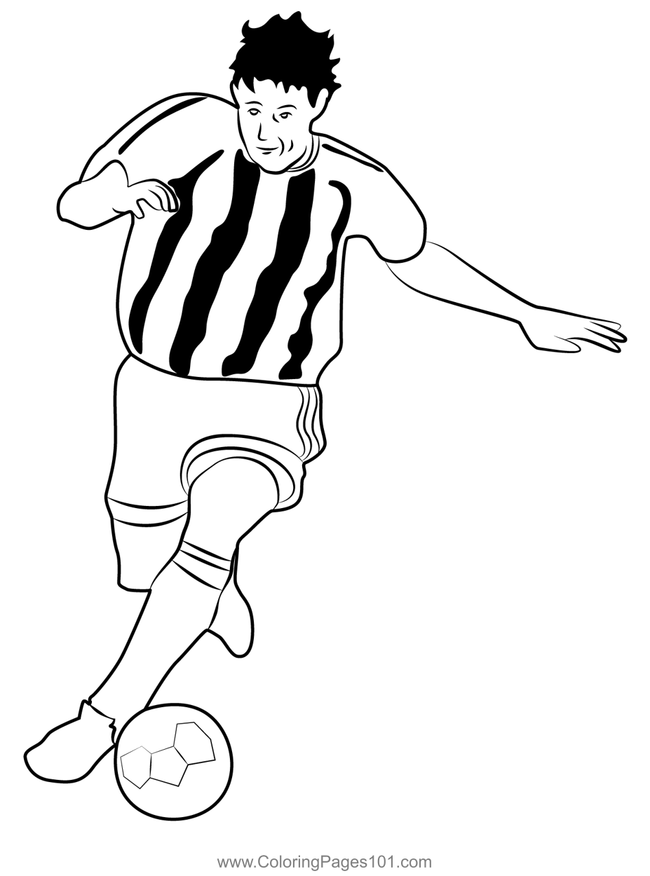 Football Player Coloring Page For Kids Free Football Printable Football Player Coloring Page For Kids Free Football Printable