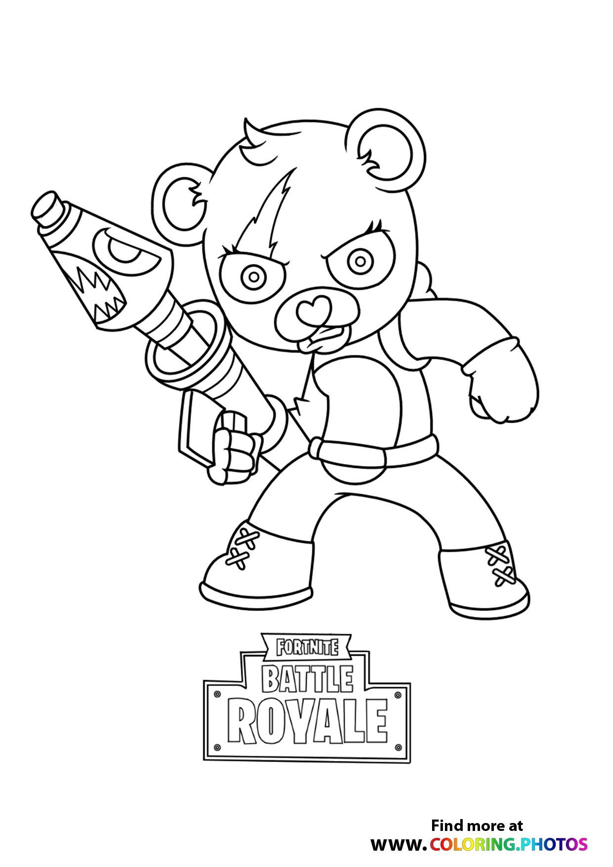 printable coloring page Fortnite printable coloring page Fortnite