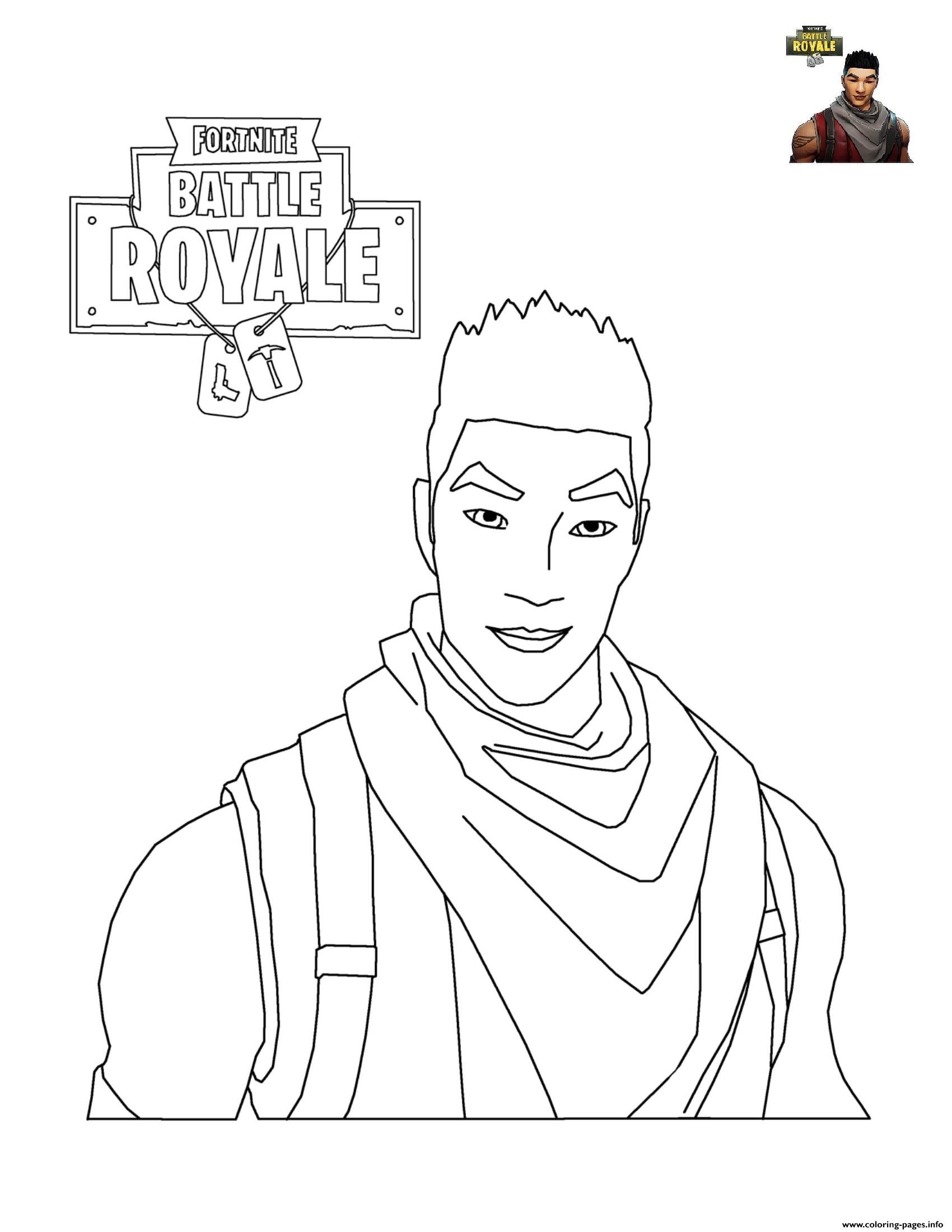 Fortnite Character Coloring Page Printable Fortnite Character Coloring Page Printable