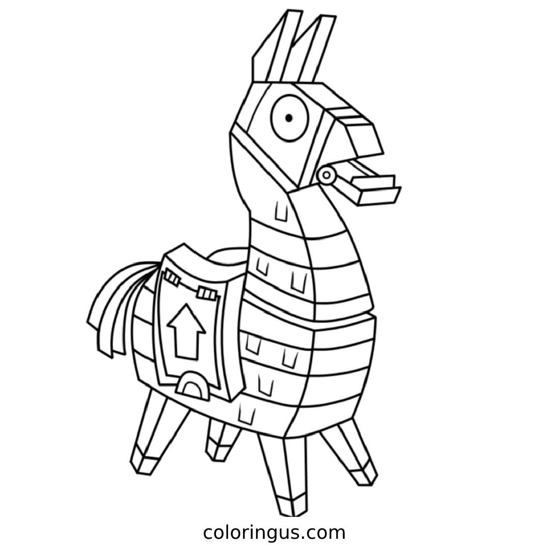 Fortnite Coloring Pages Free Printable PDF 