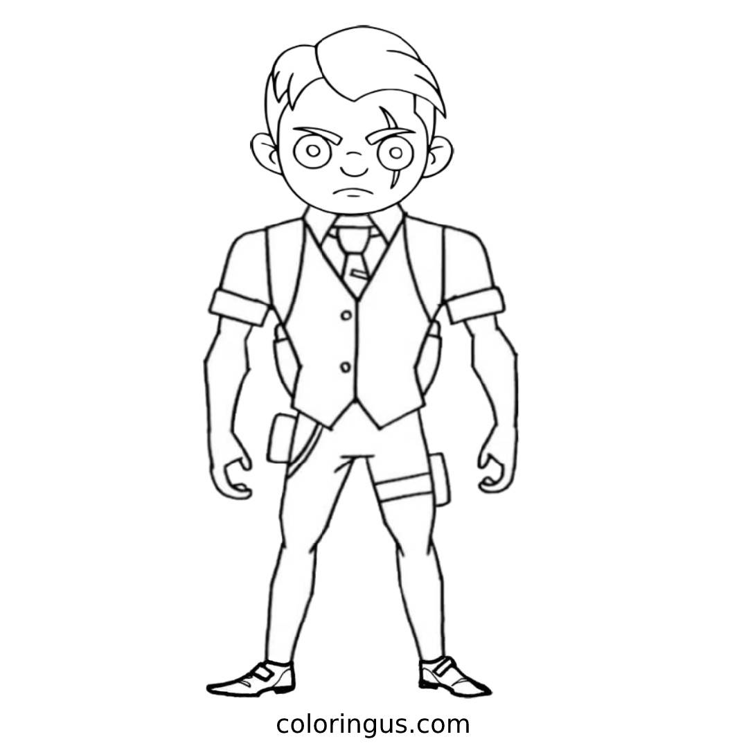 Fortnite Coloring Pages Free Printable PDF 