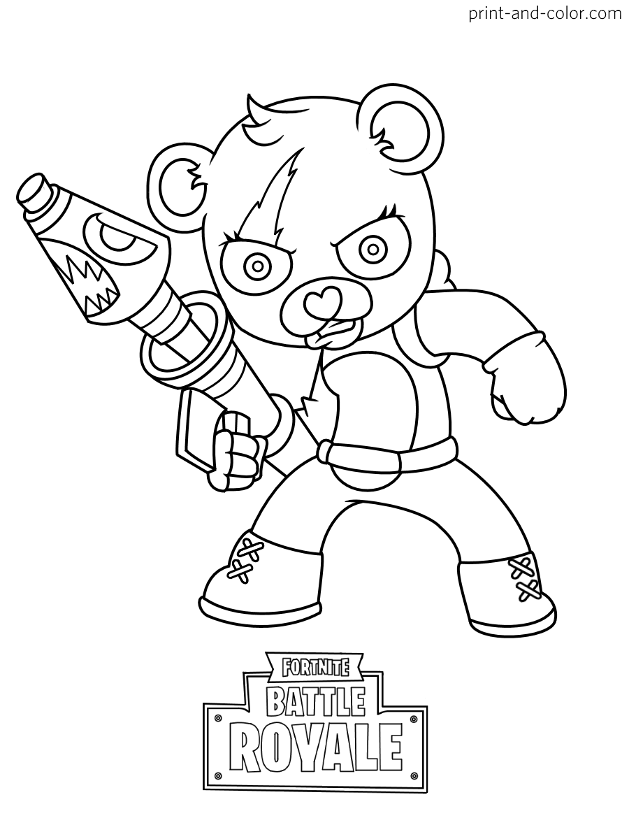 Fortnite character colouring pages Fortnite character colouring pages