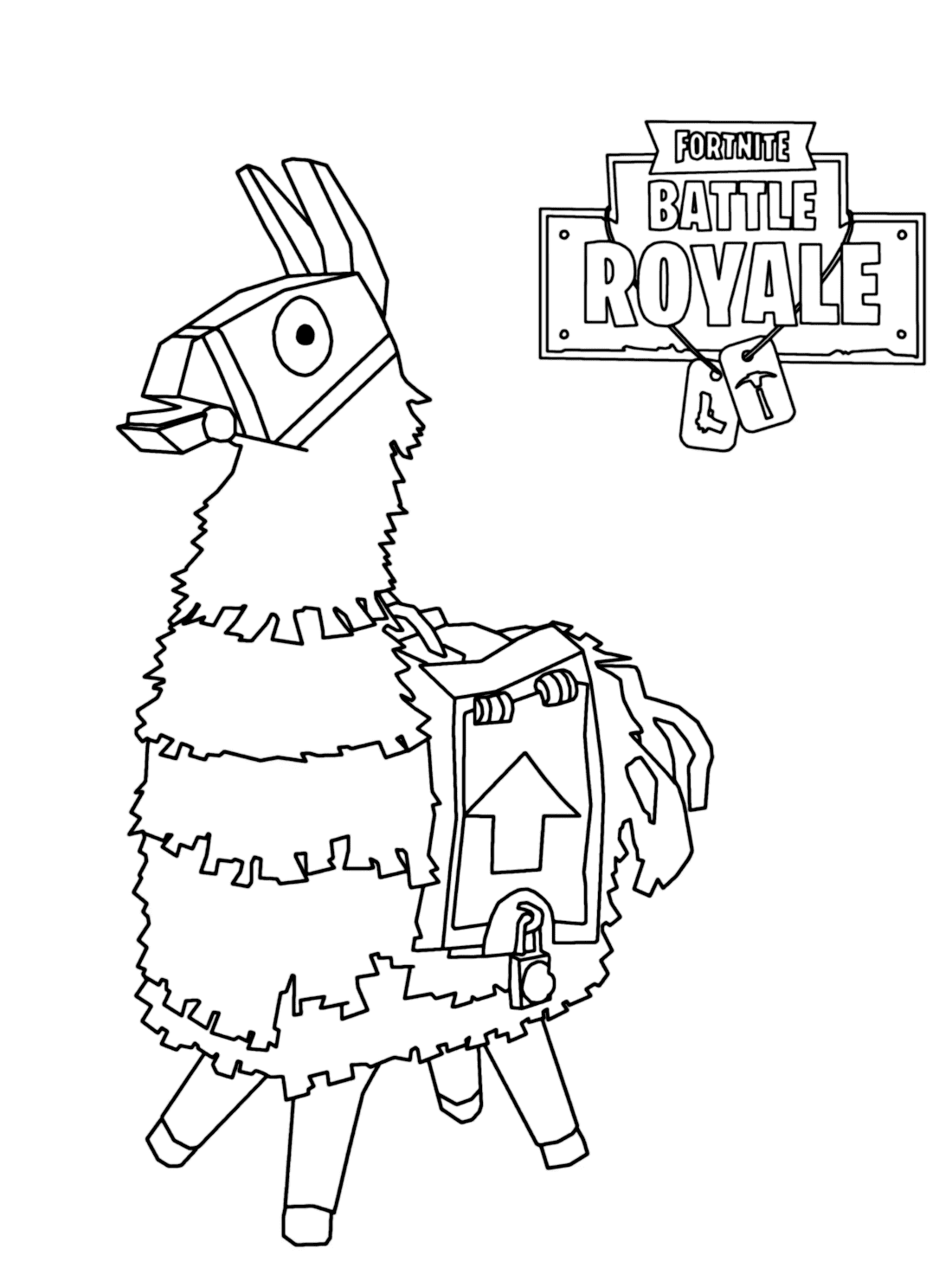 detailed Fortnite coloring pages