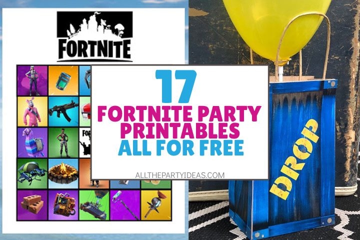 free printable Fortnite templates