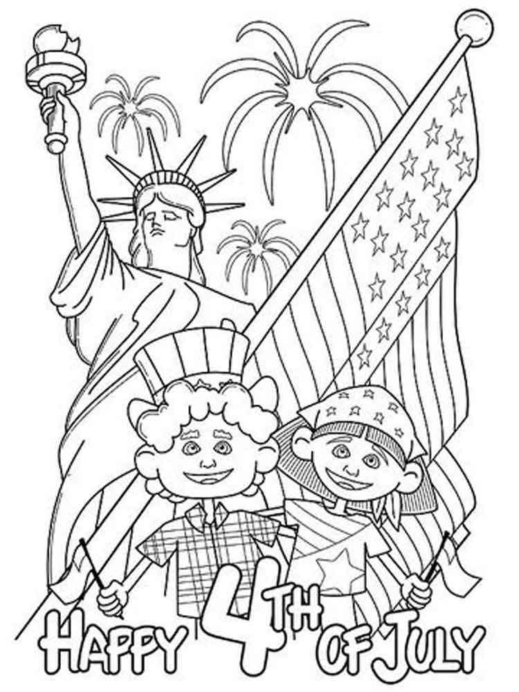 Fourth Of July Coloring Pages