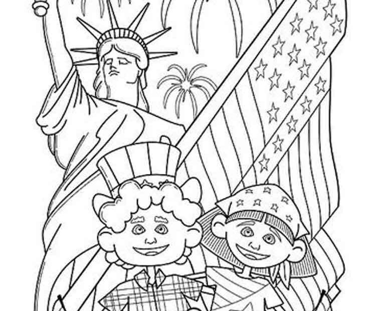 Fourth Of July Coloring Pages